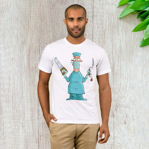 Camiseta Cirurgião Engraçado Cartoon Hillarie Humor Médico