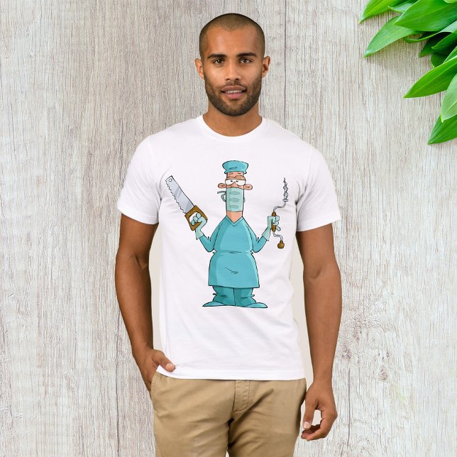 Camiseta Cirurgião Engraçado Cartoon Hillarie Humor Médico (Criador carregado)