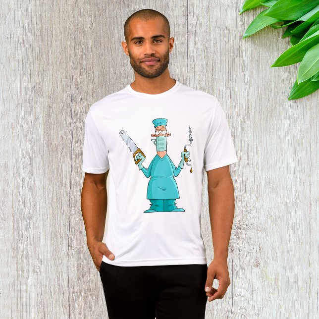 Camiseta Cirurgião Engraçado Cartoon Hillarie Humor Médico (Criador carregado)