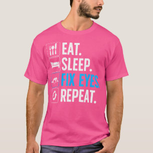 Camiseta Cirurgião Ocular Para Homens Mulheres Médico Oftal