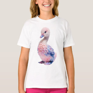 Camiseta Cisne Bebê Pastel Iridescente Roupa Infantil