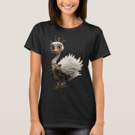 Camiseta Cisne Mecânico ao Luar – Guardião de Sonhos Curios