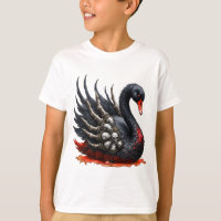 Cisne Negro de Ossos – Elegância Gótica