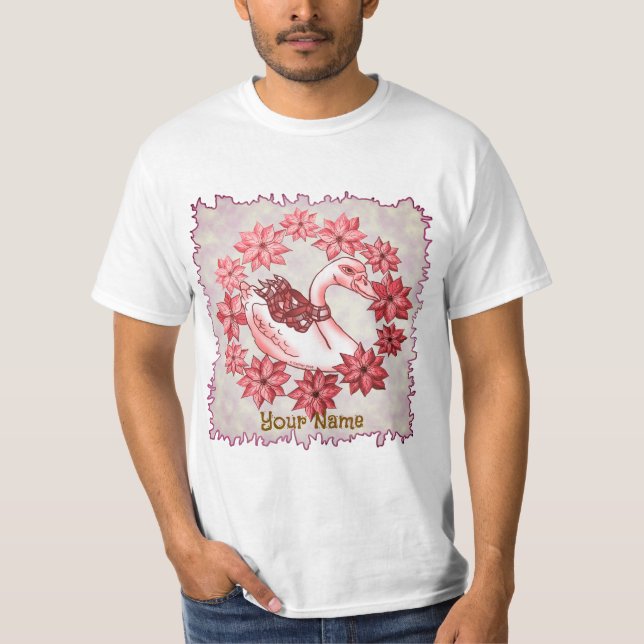 Camiseta Cisne Poinsettia (Frente)
