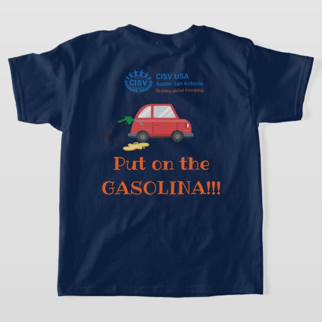 Camiseta CISV Austin "Gasolina" Energizer T-Shirt (Postura das costas)