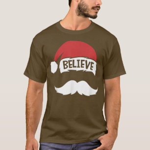Camiseta Citação Acreditada Na Reunião Familiar Santa Hat M