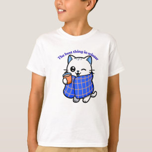 Camiseta Citação Árabe de Calor do Inverno Confortável Desi