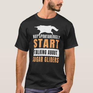 Camiseta Citação Australiana Do Glider De Açúcar E