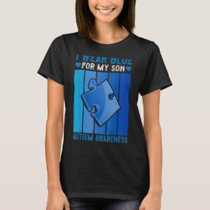Camiseta Citação Azul que Eu Uso Vintage Consciencialização