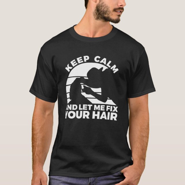 Camiseta Citação Barber Para Um Cabeleireiro Sarcástico (Frente)