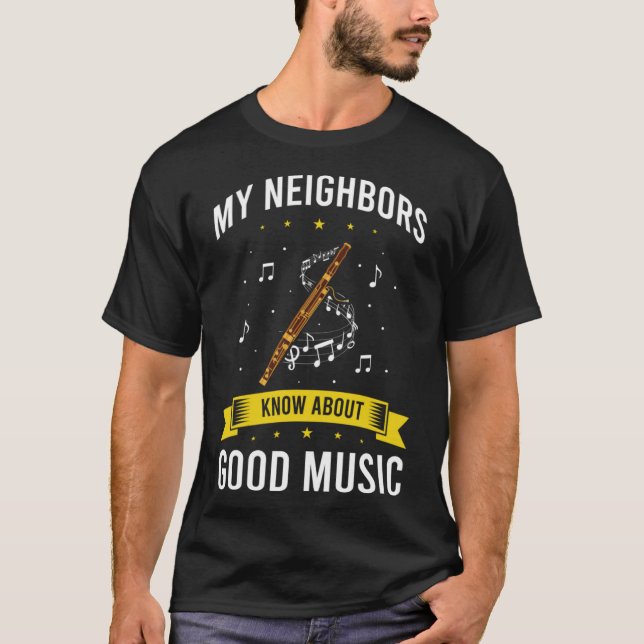 Camiseta Citação Bassonista para Orquestra Bassoon e Bassoo (Frente)