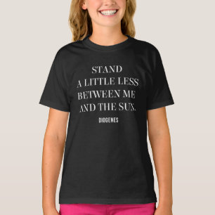 Camiseta citação cínica de Diógenes