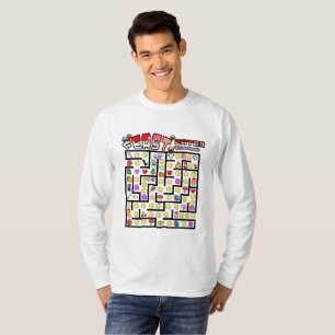 Camiseta Citação clássica de natal de pixel do jogador de v