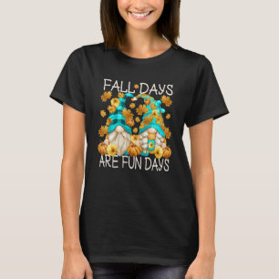 Camiseta Citação Com Folhas De Outono Bonitas Para As Mulhe