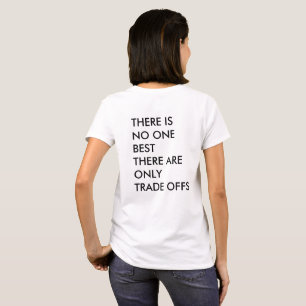 Camiseta Citação comercial para empresas Trade-offs