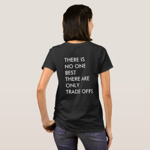 Camiseta Citação comercial para empresas Trade-offs