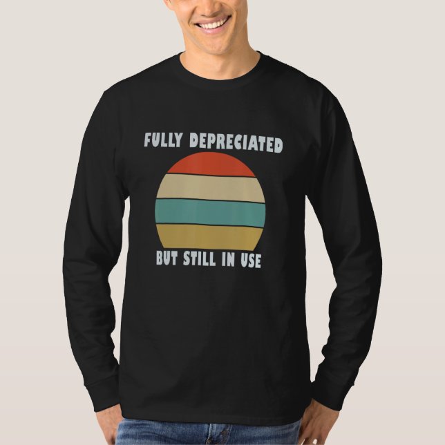 Camiseta Citação Contabilística Engraçada Totalmente Deprec (Frente)