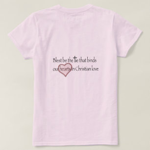Camiseta Citação Cristã 'Bênção Seja o Laço que Une'
