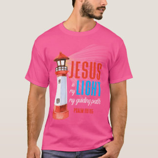 Camiseta Citação Cristã - Jesus É Minha Luz - Salmo 119105
