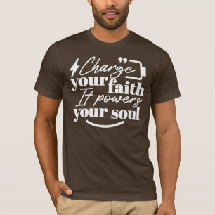 Camiseta Citação Cristã Motivacional – Carregue Sua Fé