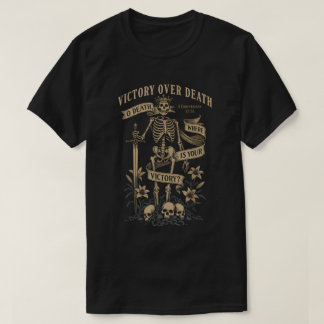 Camiseta Citação da Bíblia Vitória Sobre a Morte