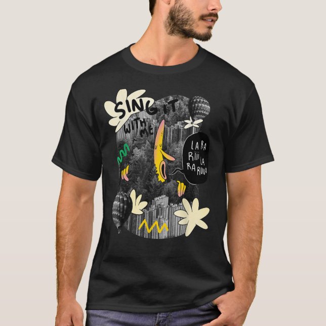 Camiseta Citação da canção da banana (Frente)