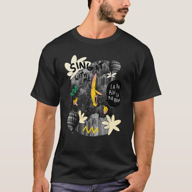Camiseta Citação da canção da banana (Frente)