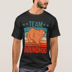 Camiseta Citação da Equipe Groundhog Groundhog Groundhog