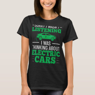 Camiseta Citação da Estação de Carga de Veículos Elétricos 