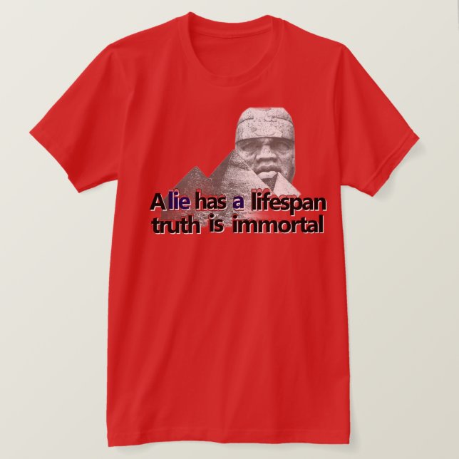 Camiseta Citação da grandeza afrocentrica (Frente do Design)