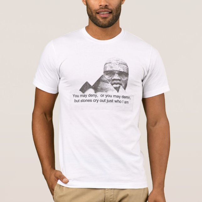 Camiseta Citação da grandeza afrocentrica (Frente)
