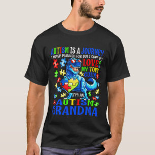 Camiseta Citação da Jornada da Avó no Autismo Conscientizaç