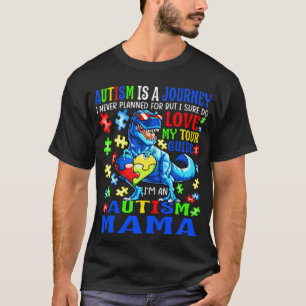 Camiseta Citação da Jornada da Mãe do Autismo Conscientizaç