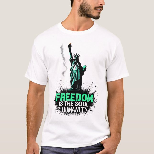 Camiseta Citação da liberdade (Frente)