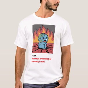 Camiseta Citação das Alterações Climáticas Engraçada - Pré-