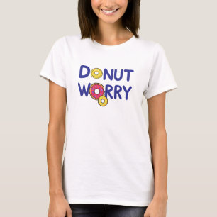 Camiseta Citação das Preocupações com rosquinhas - Tipograf
