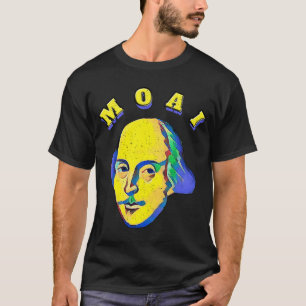 Camiseta Citação de 12 Noites de MOAI Malvolio Shakespearea