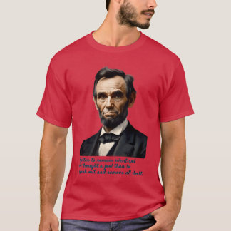 Camiseta Citação de Abraham Lincoln amigos