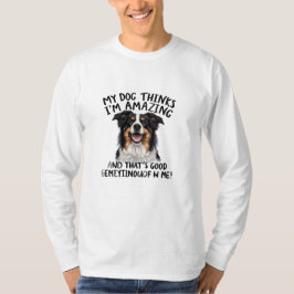 Camiseta Citação de Alegria Canina