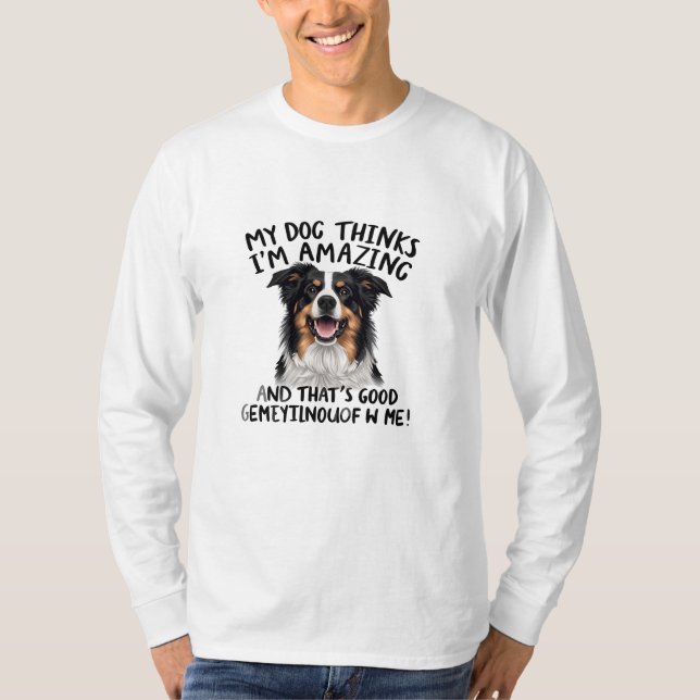Camiseta Citação de Alegria Canina (Frente)