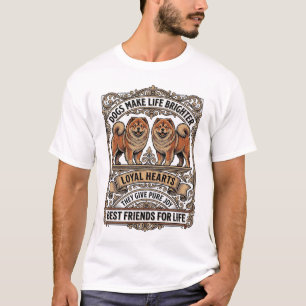 Camiseta Citação de Amante de Cachorro Gravação Vintage Art