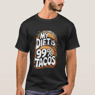 Camiseta Citação de Amante de Comida Mexicana Terça-feira d