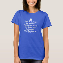 Camiseta Citação de amizade bons navios gaivotas Ditado Irl