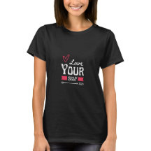 Camiseta Citação de Amor | Camiseta de Design Româ