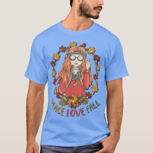 Camiseta Citação De Amor De Paz Bonita Para Hippie Mãe Que 