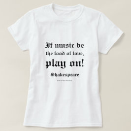 Camiseta Citação de Amor de William Shakespeare L3