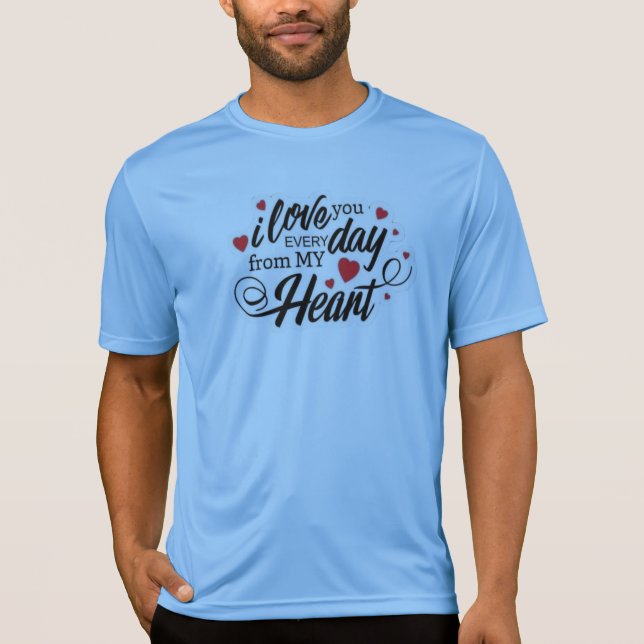 Camiseta Citação de Amor Romântico (Frente)