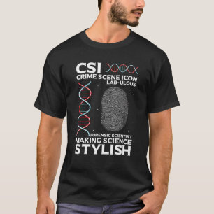 Camiseta Citação de Análise de DNA para Laboratório de Crim