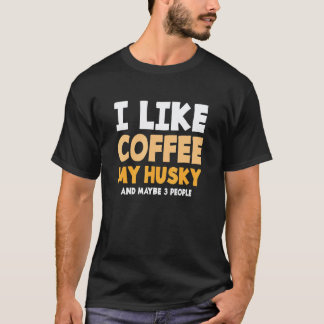 Camiseta Citação de animal de estimação cão para um café Si