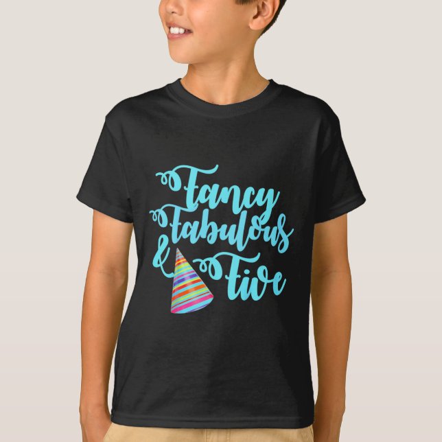 Camiseta Citação de Aniversário de Crianças Fantasiosas, Fa (Frente)